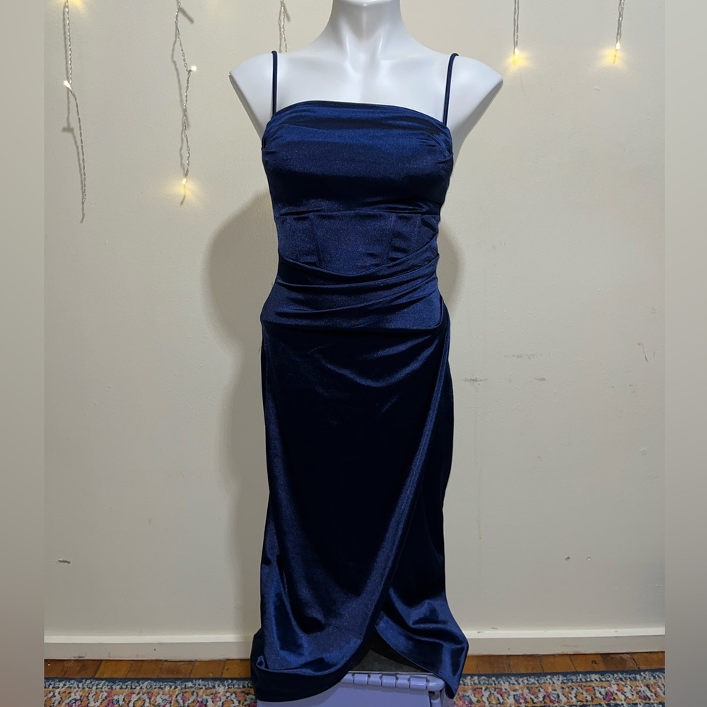 Windsor Strapless Navy Blue Dress